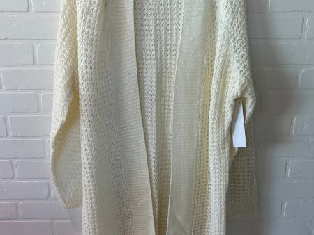 Cream Sweater Cardigan Say What, Size 3x Fashion