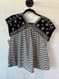 Black & White Top Sleeveless Lucky Brand, Size M Online now