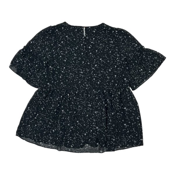 BLACK BLOUSE SS by DAVI & DANI Size:S Supply