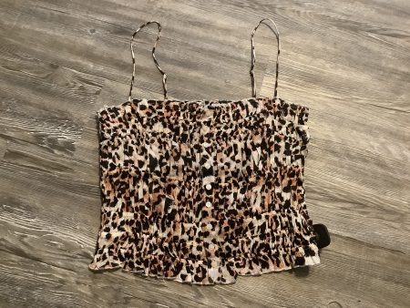 Animal Print Top Sleeveless Free People, Size M on Sale