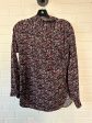 Black & Pink Blouse Long Sleeve Loft, Size Xxs For Sale