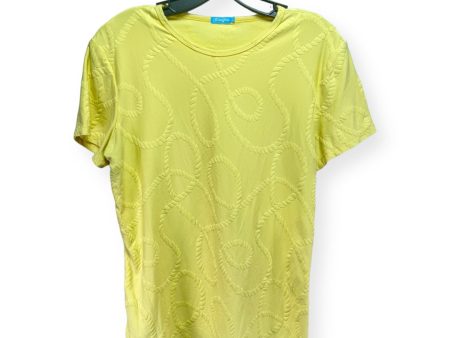 Yellow Top Short Sleeve J Mclaughlin, Size L Online