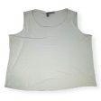 100% Grey Top Sleeveless Designer Eileen Fisher, Size 2x Sale