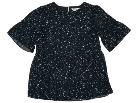 BLACK BLOUSE SS by DAVI & DANI Size:S Supply