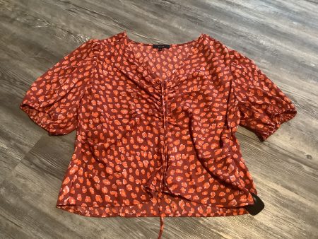 Animal Print Top Short Sleeve Clothes Mentor, Size Xxl For Discount