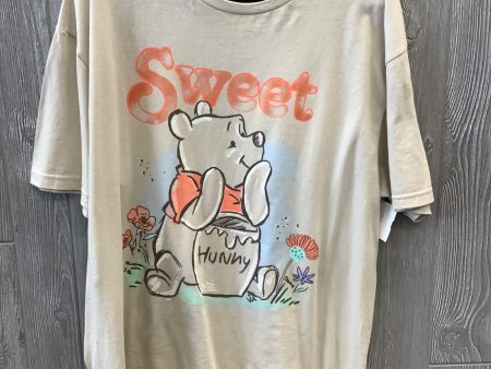 Beige Top Short Sleeve Disney Store, Size 1x Discount