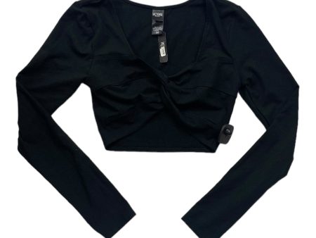 Black Athletic Top Long Sleeve Collar Victorias Secret, Size S on Sale