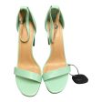 Blue Sandals Heels Block Justfab, Size 10 Cheap