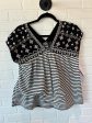 Black & White Top Sleeveless Lucky Brand, Size M Online now