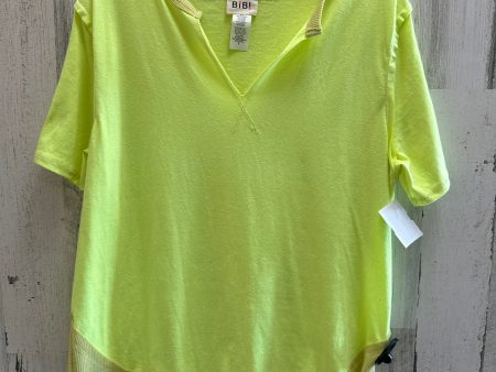 Yellow Top Short Sleeve Bibi, Size S For Cheap