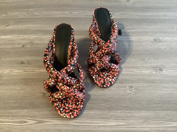 Floral Print Shoes Heels Block Rebecca Minkoff, Size 8.5 on Sale