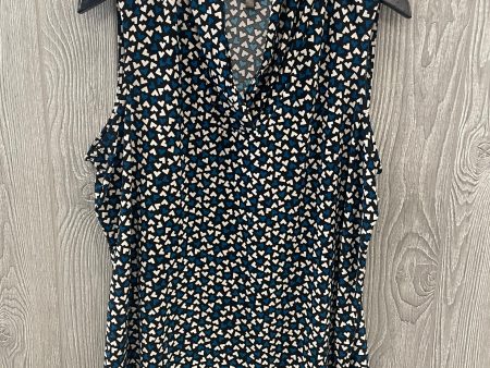 Black & Blue Top Sleeveless Anne Klein, Size 1x Fashion