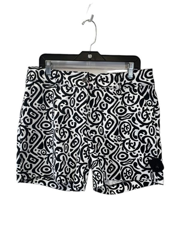 Black & White Shorts Designer Isaac Mizrahi, Size 12 Online Sale