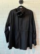 Black Jacket Windbreaker Susan Graver, Size L Hot on Sale