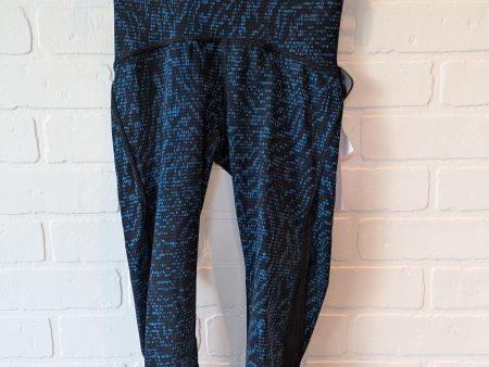 Black & Blue Athletic Leggings Capris Lululemon, Size 2 Cheap