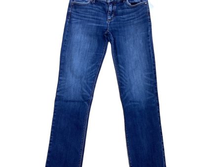 Blue Denim Jeans Straight White House Black Market, Size 6 on Sale