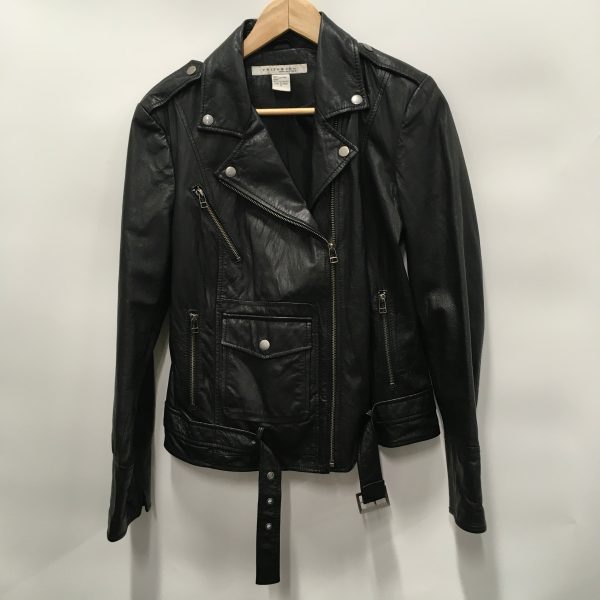 Black Jacket Moto Leather REZREKSHA by Esther Chen, Size M Supply