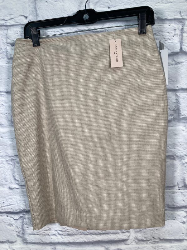 Beige Skirt Midi Ann Taylor, Size 4petite Online now