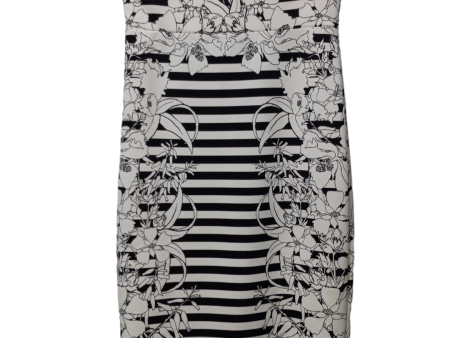 Black & White Dress Party Midi Express, Size S Hot on Sale