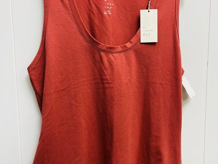 Orange Top Sleeveless Basic A New Day, Size Xl Online Hot Sale