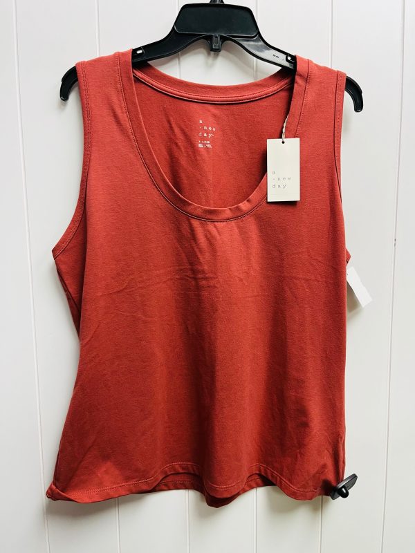 Orange Top Sleeveless Basic A New Day, Size Xl Online Hot Sale