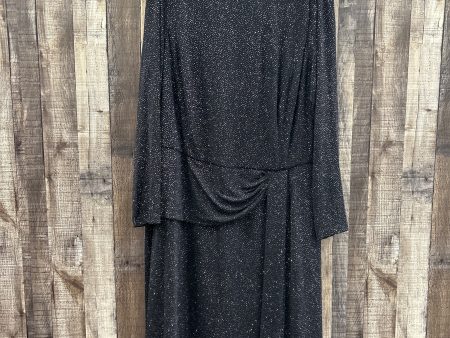 Black Dress Casual Midi Cme, Size 2x Discount