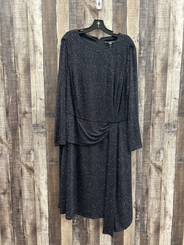 Black Dress Casual Midi Cme, Size 2x Discount