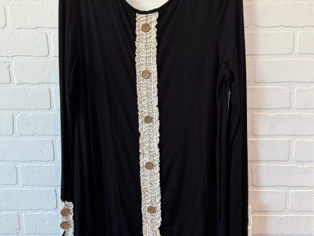 Black & Tan Top Long Sleeve Mon Ami, Size L Discount