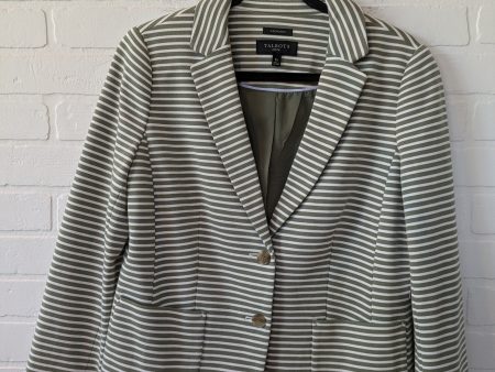 Green & White Blazer Talbots, Size M Online Hot Sale