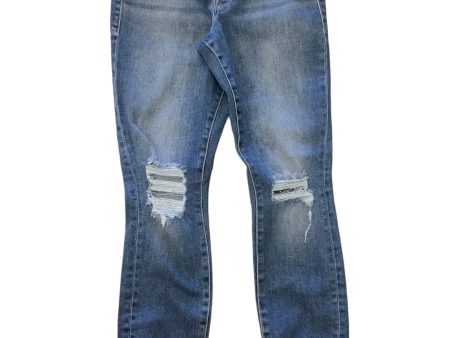 Blue Denim Jeans Skinny Good American, Size 10 Online now