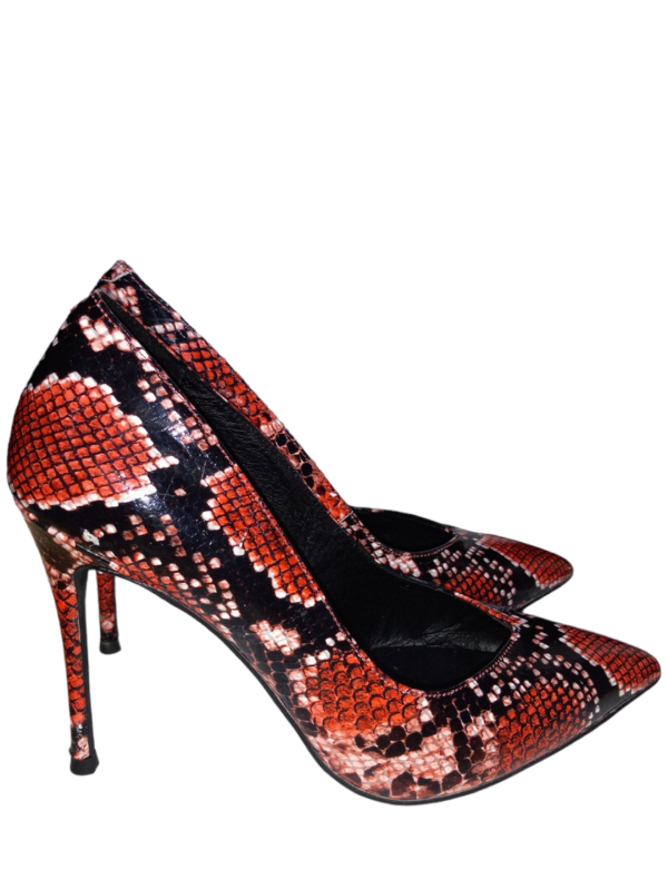 Snakeskin Print Shoes Heels Stiletto Jeffery Campbell, Size 7.5 Online