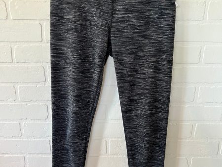 Black & Grey Athletic Leggings 90 Degrees By Reflex, Size 4 on Sale