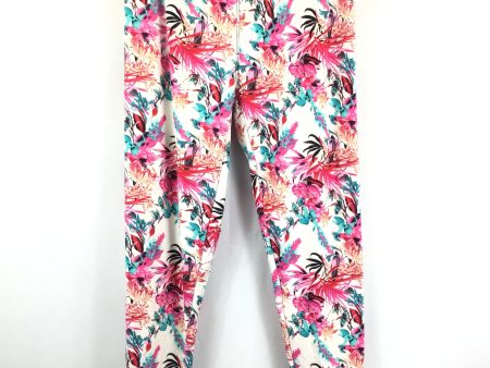 Floral Print Pants Leggings Winwin, Size L For Cheap