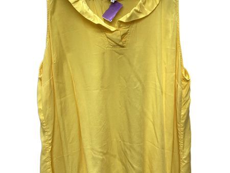 Yellow Top Sleeveless Crown And Ivy, Size 3x Online Sale