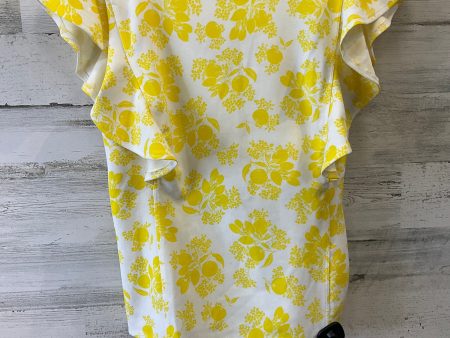 Yellow Top Short Sleeve Ann Taylor, Size S Online Sale