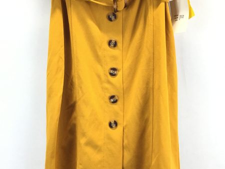 Yellow Skirt Midi Clothes Mentor, Size L Supply