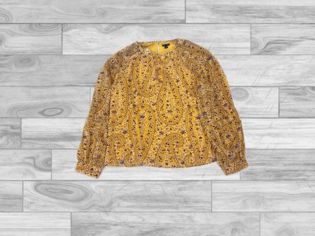 Yellow Top Long Sleeve Ann Taylor, Size M Online Sale