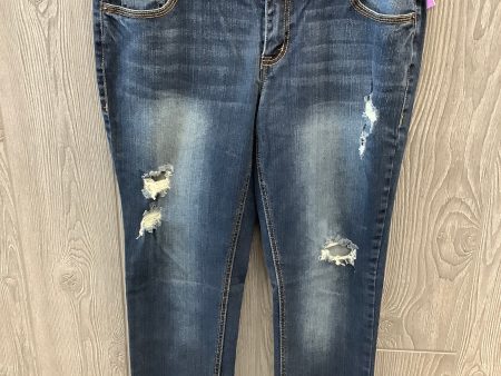 Blue Denim Jeans Cropped Maurices, Size 6 Fashion