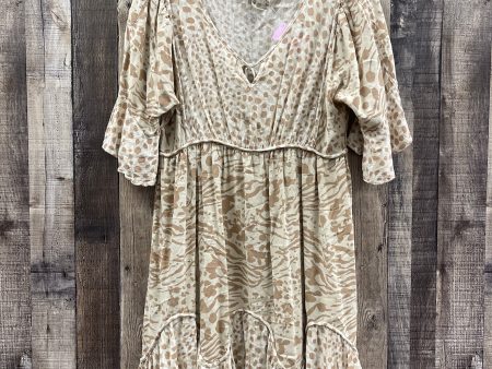 Animal Print Dress Casual Short Versona, Size S Hot on Sale