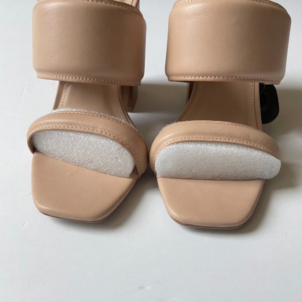 Tan Shoes Heels Block Qupid, Size 8 For Discount