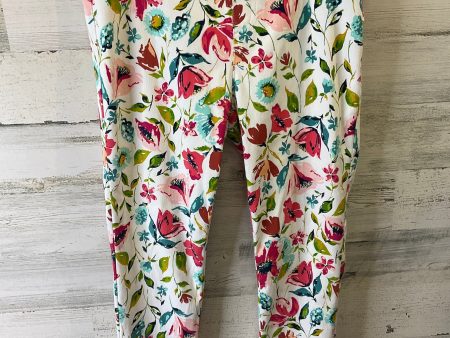 Floral Print Pants Leggings Time And Tru, Size 8 Online