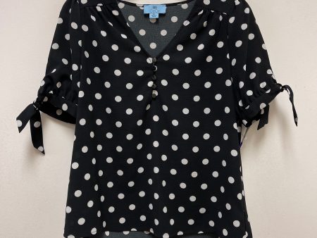 Black & White Blouse Short Sleeve Cece, Size Xs Supply