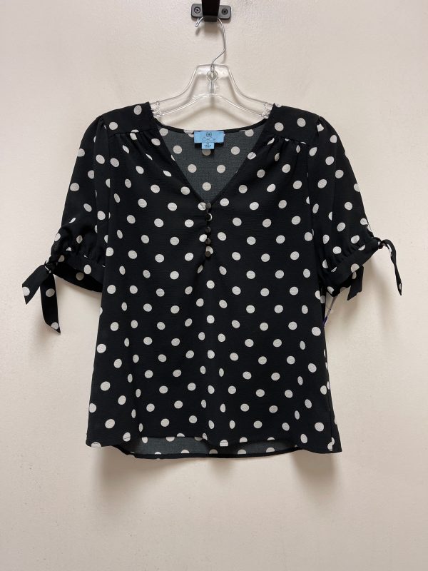 Black & White Blouse Short Sleeve Cece, Size Xs Supply