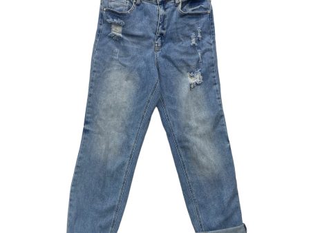 Blue Denim Jeans Straight WAXJEAN COLLECTION, Size 6 Online