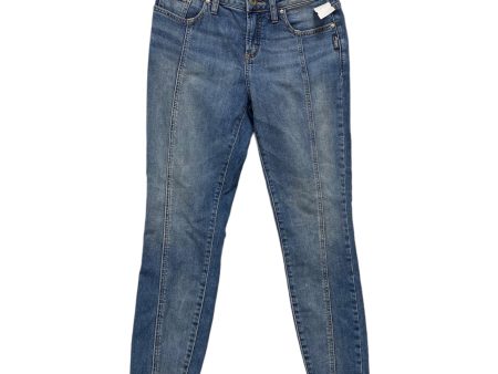 Blue Denim Jeans Straight Silver, Size 2 Online Hot Sale