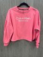 Pink Athletic Sweatshirt Crewneck Calvin Klein Performance, Size S Fashion