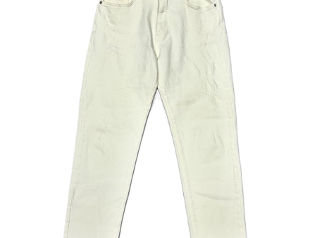 White Denim Jeans Straight By Pilcro, Size: 6 Hot on Sale