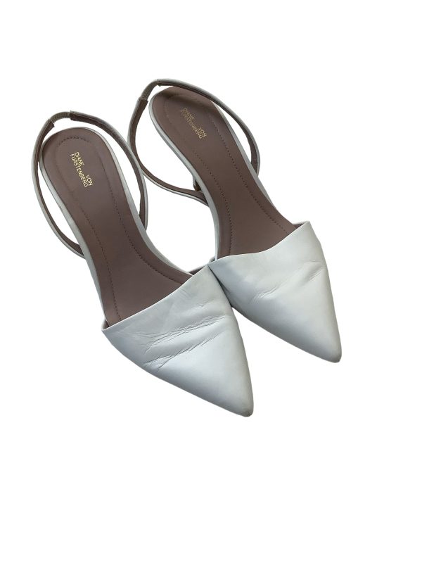 White Shoes Heels Kitten Diane Von Furstenberg, Size 7.5 For Sale