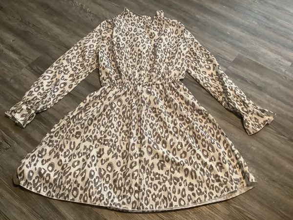 Animal Print Dress Casual Short Clothes Mentor, Size M Online Sale