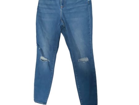 Blue Denim Jeans Skinny Express, Size 2 Online now